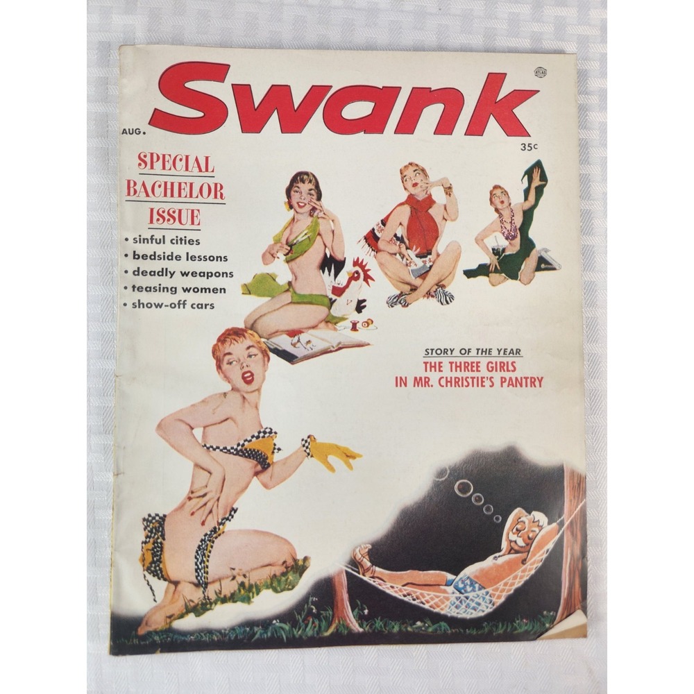 Swank Men's Magazine #3 1956 Vintage Very Fine